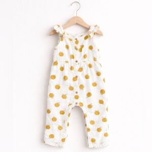 Carters Apple Print Jumper 18M VGUC Baby Romper Overalls